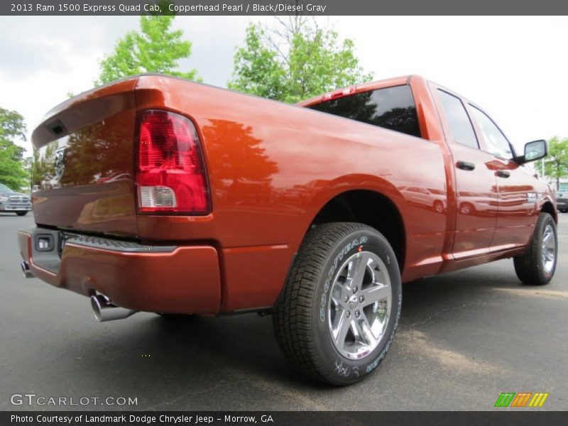 Copperhead Pearl / Black/Diesel Gray 2013 Ram 1500 Express Quad Cab