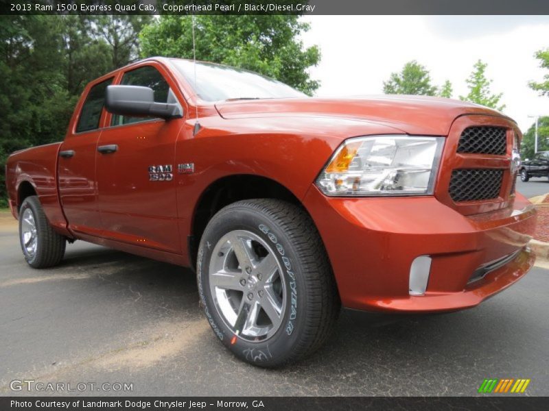 Copperhead Pearl / Black/Diesel Gray 2013 Ram 1500 Express Quad Cab