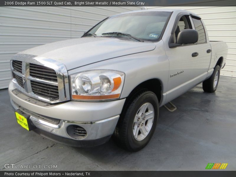 Bright Silver Metallic / Medium Slate Gray 2006 Dodge Ram 1500 SLT Quad Cab