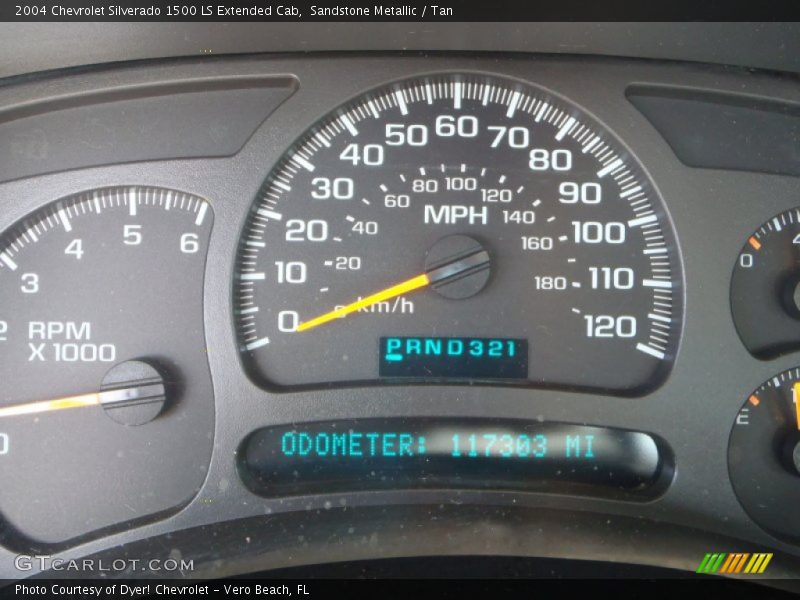 Sandstone Metallic / Tan 2004 Chevrolet Silverado 1500 LS Extended Cab
