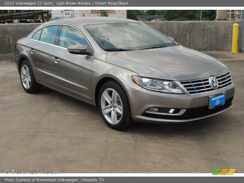 Light Brown Metallic / Desert Beige/Black 2013 Volkswagen CC Sport