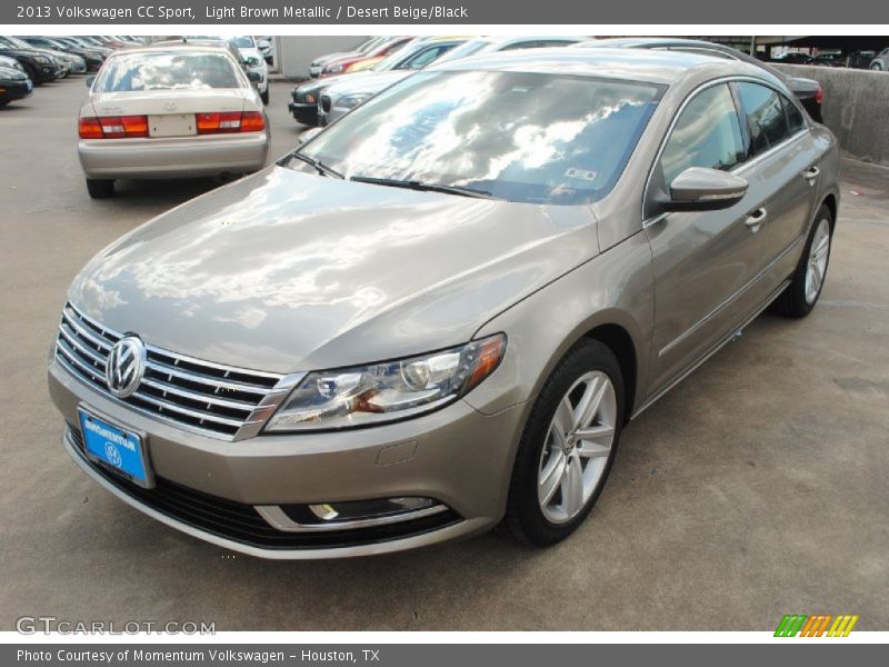 Light Brown Metallic / Desert Beige/Black 2013 Volkswagen CC Sport