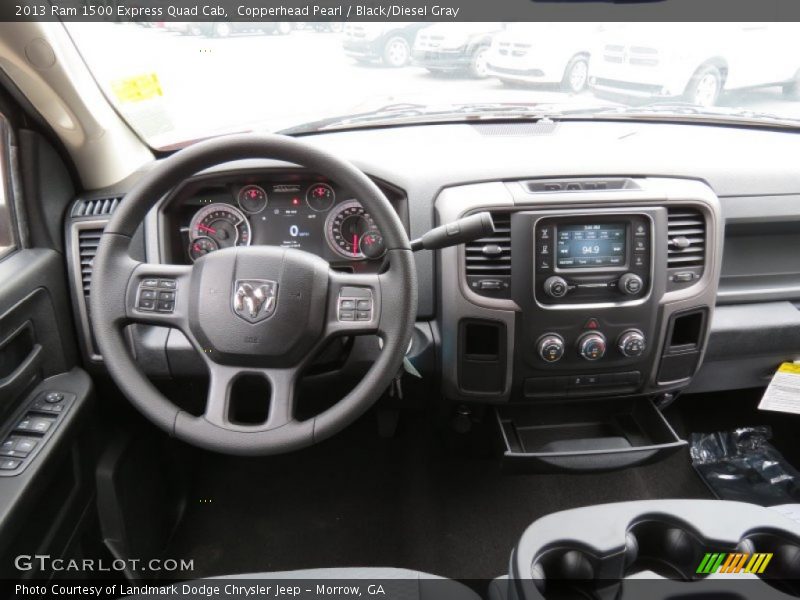 Copperhead Pearl / Black/Diesel Gray 2013 Ram 1500 Express Quad Cab