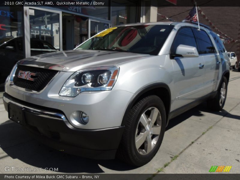 Quicksilver Metallic / Ebony 2010 GMC Acadia SLT AWD