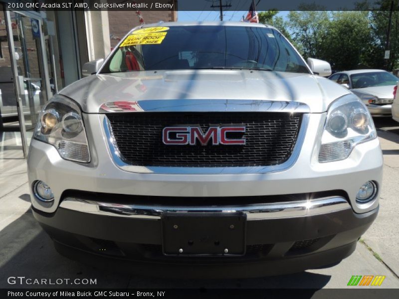 Quicksilver Metallic / Ebony 2010 GMC Acadia SLT AWD