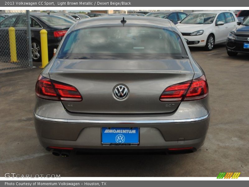 Light Brown Metallic / Desert Beige/Black 2013 Volkswagen CC Sport