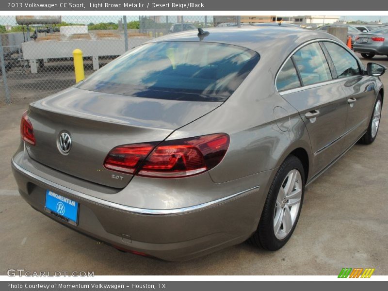 Light Brown Metallic / Desert Beige/Black 2013 Volkswagen CC Sport