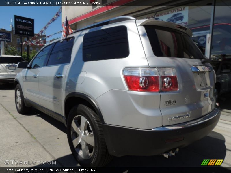 Quicksilver Metallic / Ebony 2010 GMC Acadia SLT AWD