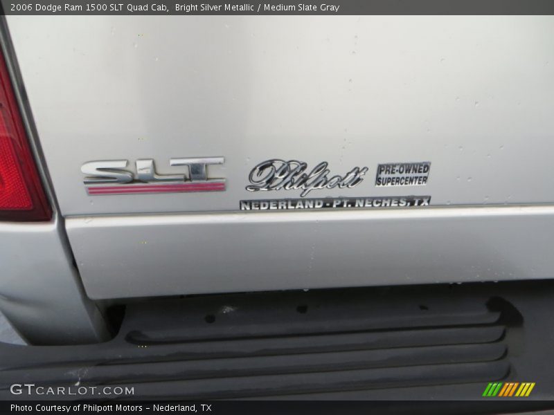 Bright Silver Metallic / Medium Slate Gray 2006 Dodge Ram 1500 SLT Quad Cab
