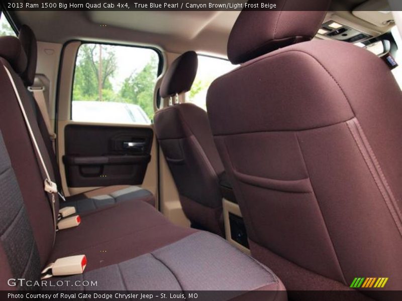 True Blue Pearl / Canyon Brown/Light Frost Beige 2013 Ram 1500 Big Horn Quad Cab 4x4