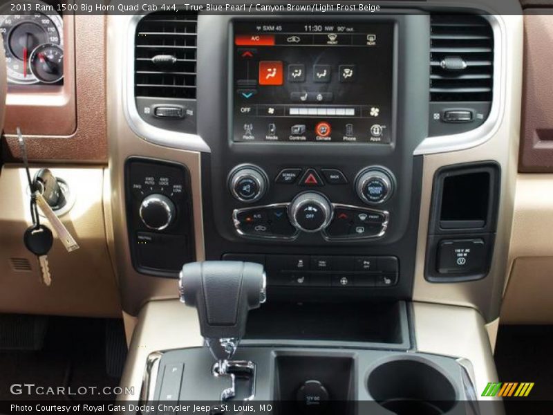 True Blue Pearl / Canyon Brown/Light Frost Beige 2013 Ram 1500 Big Horn Quad Cab 4x4