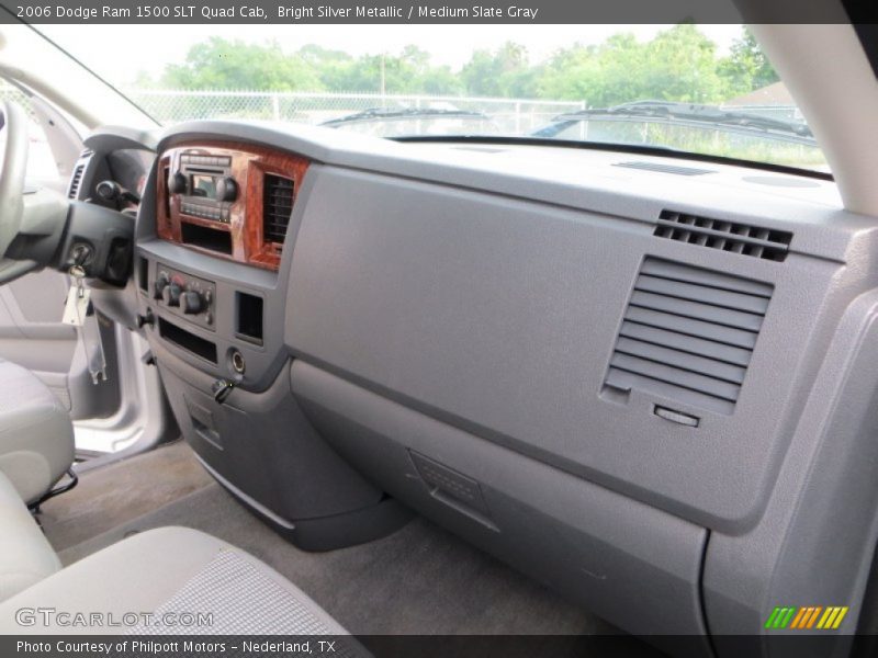 Bright Silver Metallic / Medium Slate Gray 2006 Dodge Ram 1500 SLT Quad Cab