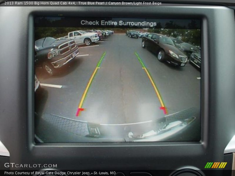 True Blue Pearl / Canyon Brown/Light Frost Beige 2013 Ram 1500 Big Horn Quad Cab 4x4