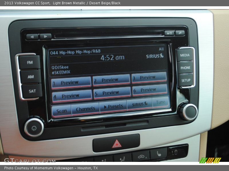 Light Brown Metallic / Desert Beige/Black 2013 Volkswagen CC Sport