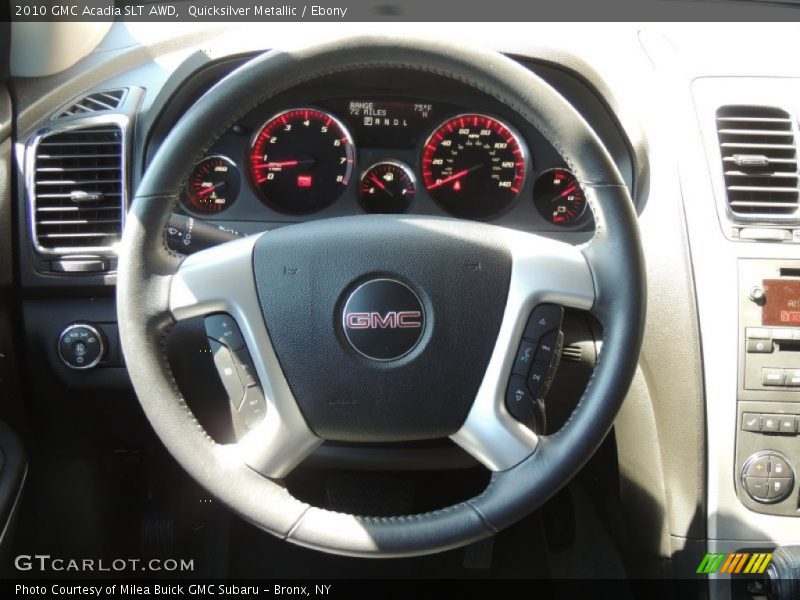 Quicksilver Metallic / Ebony 2010 GMC Acadia SLT AWD