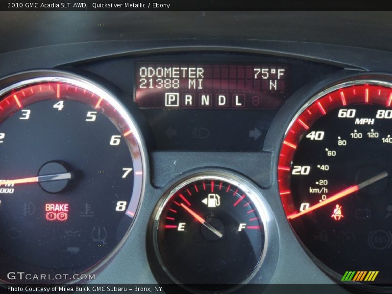 Quicksilver Metallic / Ebony 2010 GMC Acadia SLT AWD