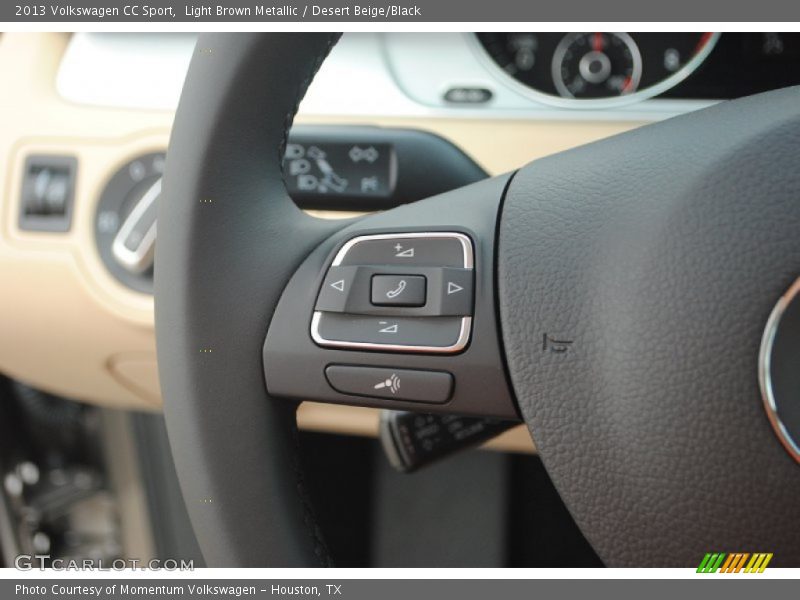 Light Brown Metallic / Desert Beige/Black 2013 Volkswagen CC Sport