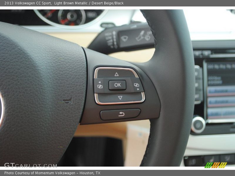 Light Brown Metallic / Desert Beige/Black 2013 Volkswagen CC Sport