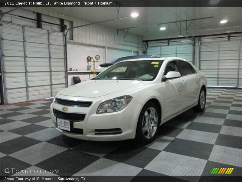 White Diamond Tricoat / Titanium 2011 Chevrolet Malibu LT