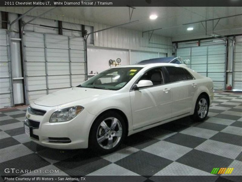 White Diamond Tricoat / Titanium 2011 Chevrolet Malibu LT