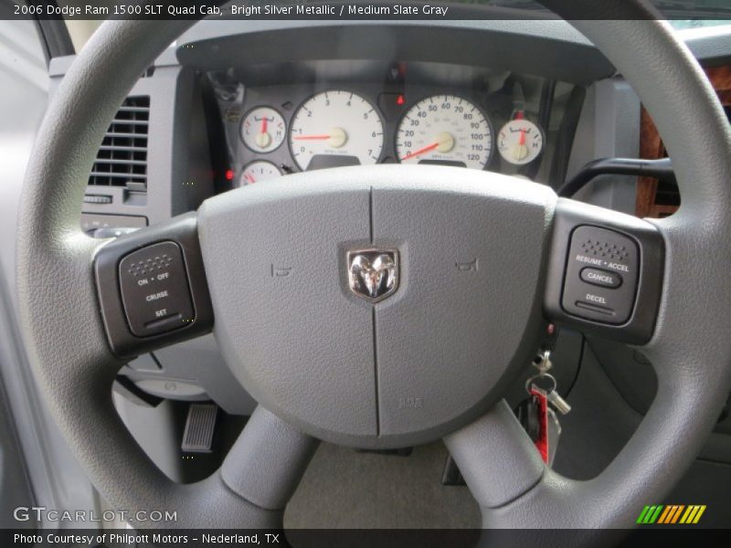 Bright Silver Metallic / Medium Slate Gray 2006 Dodge Ram 1500 SLT Quad Cab