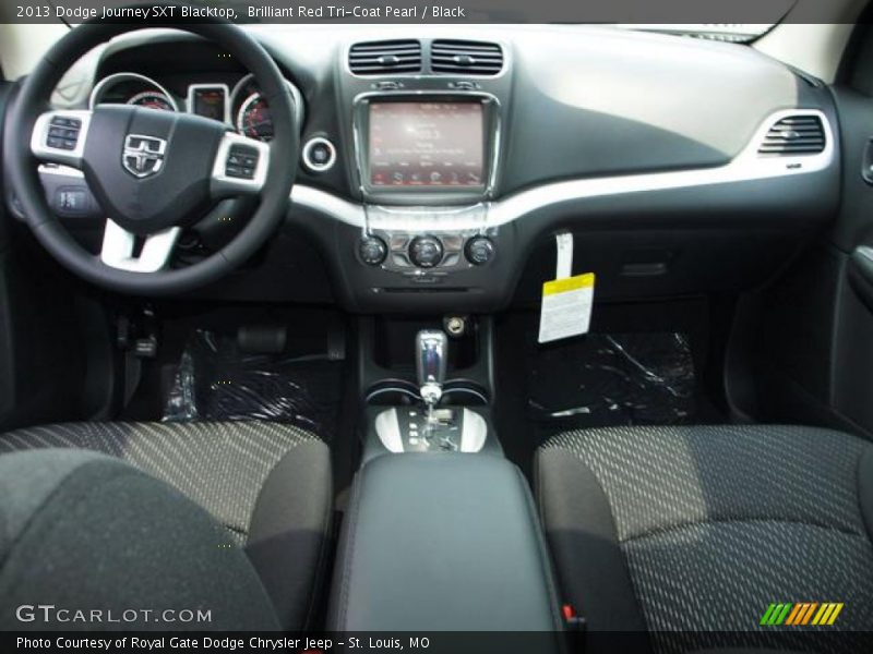 Brilliant Red Tri-Coat Pearl / Black 2013 Dodge Journey SXT Blacktop