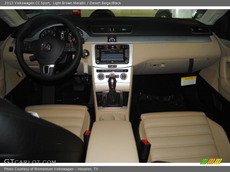 Light Brown Metallic / Desert Beige/Black 2013 Volkswagen CC Sport