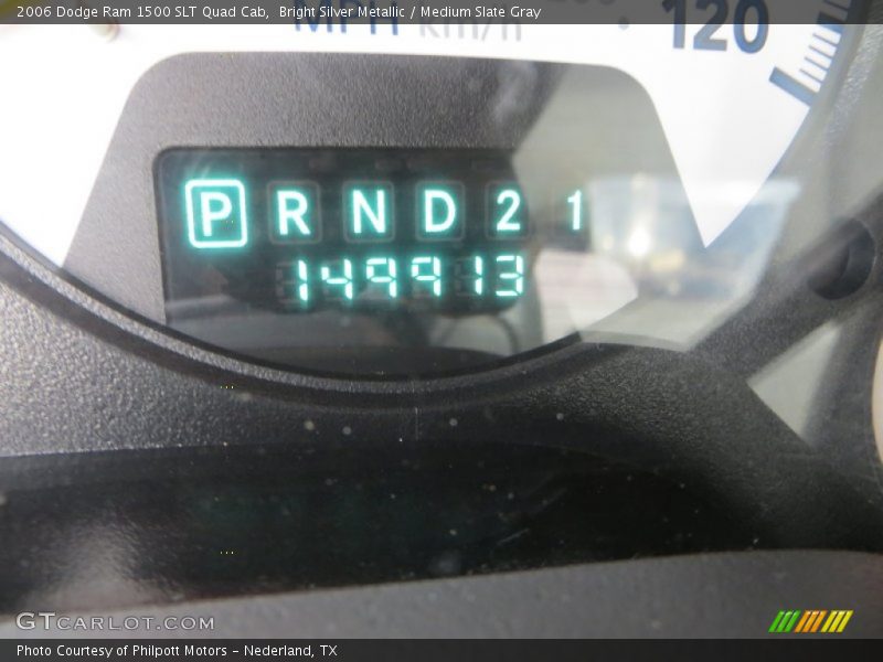 Bright Silver Metallic / Medium Slate Gray 2006 Dodge Ram 1500 SLT Quad Cab