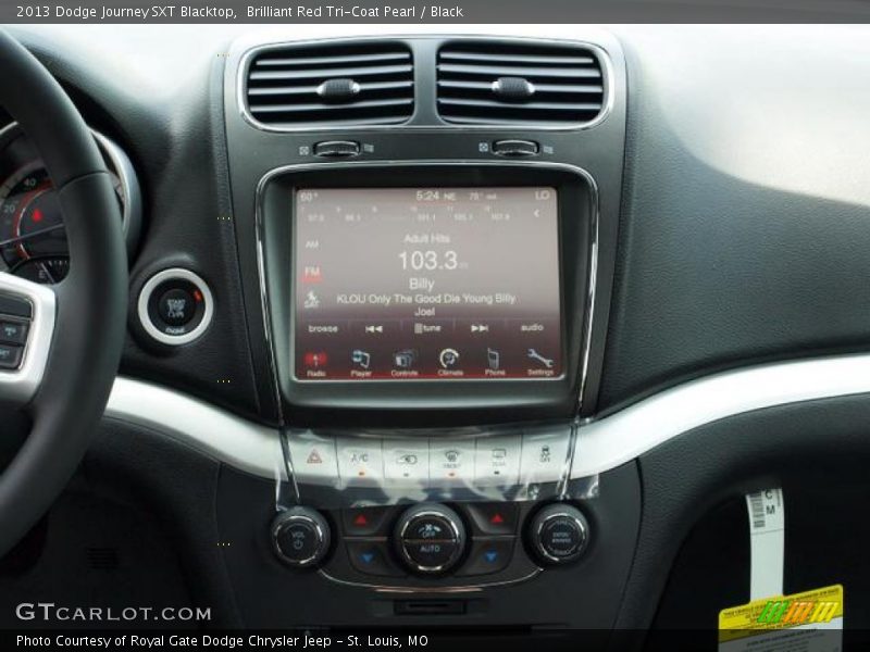 Brilliant Red Tri-Coat Pearl / Black 2013 Dodge Journey SXT Blacktop