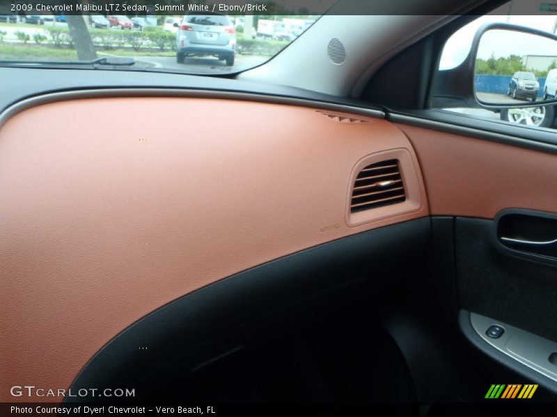 Summit White / Ebony/Brick 2009 Chevrolet Malibu LTZ Sedan
