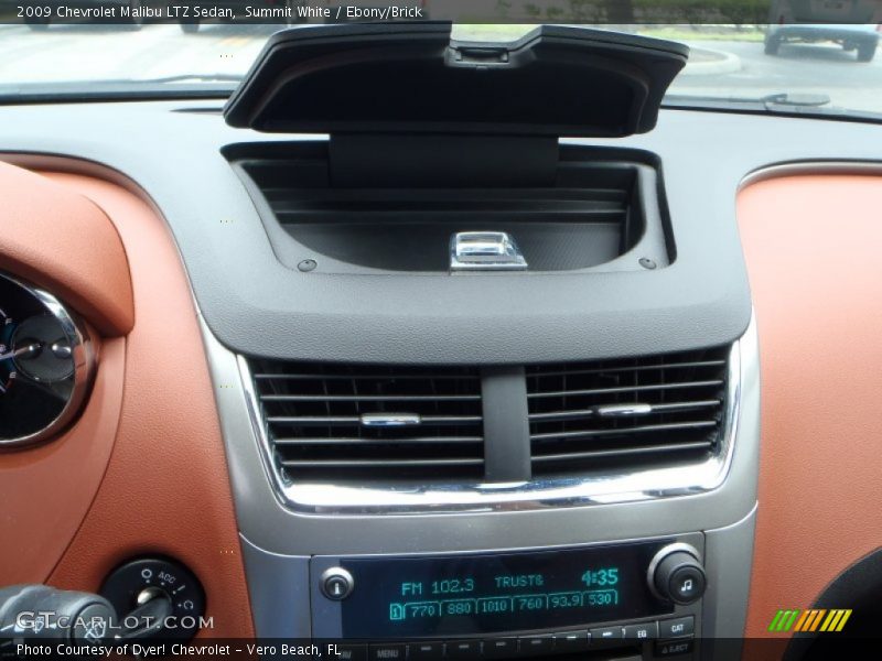 Summit White / Ebony/Brick 2009 Chevrolet Malibu LTZ Sedan