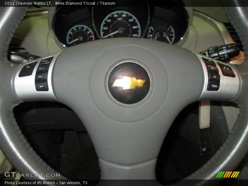White Diamond Tricoat / Titanium 2011 Chevrolet Malibu LT