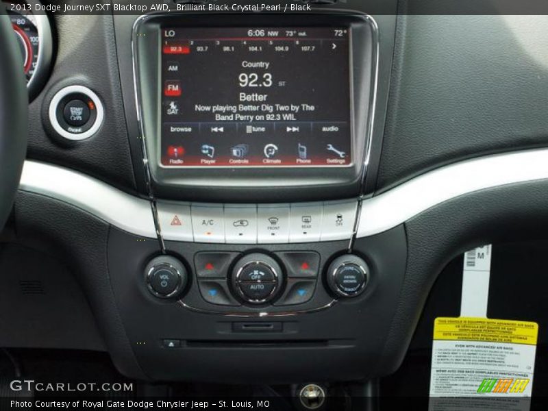 Brilliant Black Crystal Pearl / Black 2013 Dodge Journey SXT Blacktop AWD