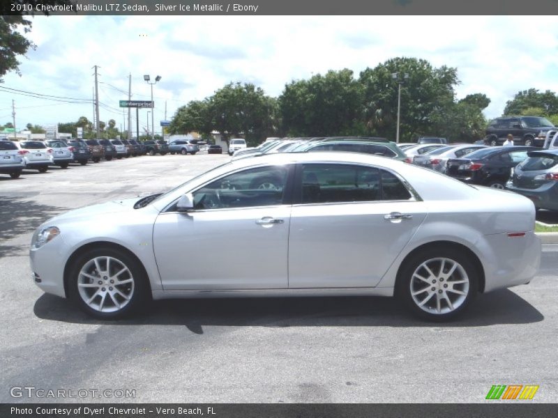 Silver Ice Metallic / Ebony 2010 Chevrolet Malibu LTZ Sedan