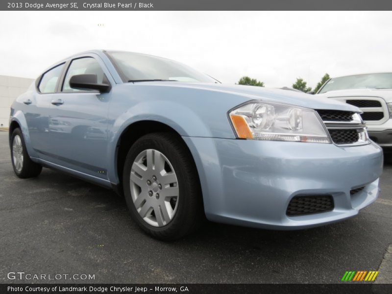 Crystal Blue Pearl / Black 2013 Dodge Avenger SE