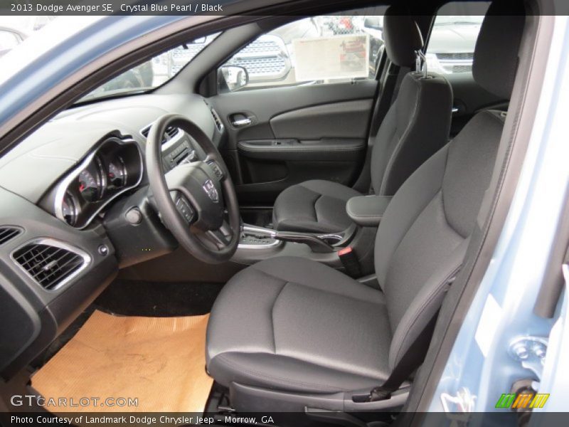 Crystal Blue Pearl / Black 2013 Dodge Avenger SE