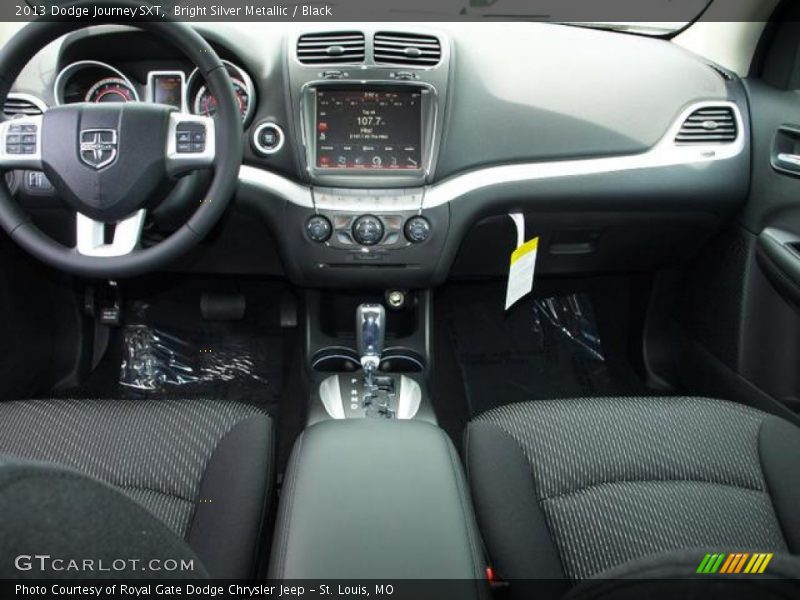 Bright Silver Metallic / Black 2013 Dodge Journey SXT