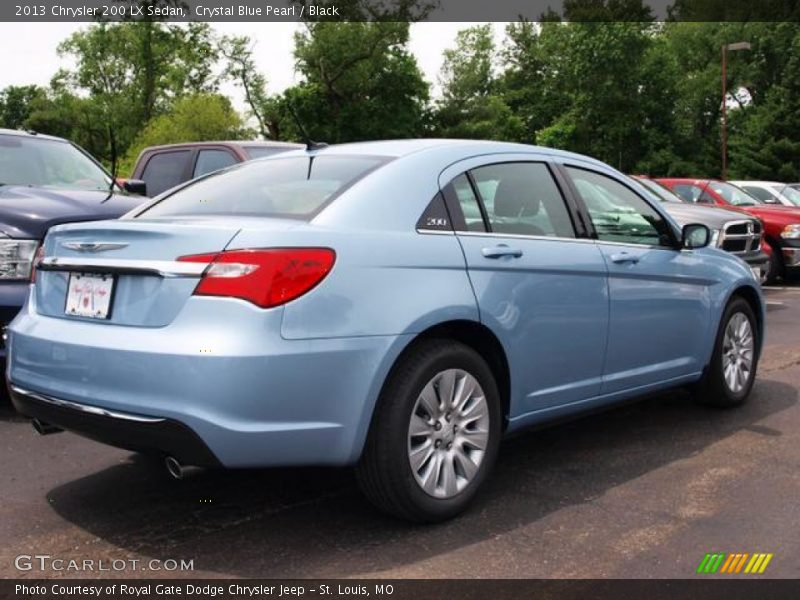 Crystal Blue Pearl / Black 2013 Chrysler 200 LX Sedan