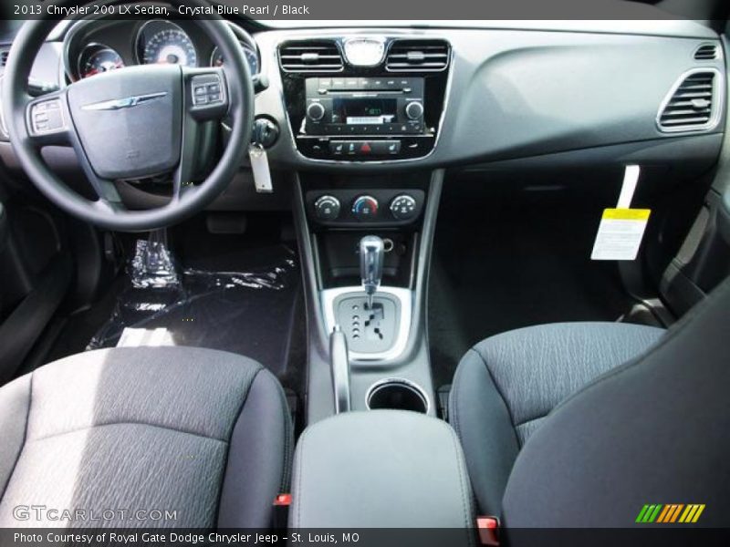 Crystal Blue Pearl / Black 2013 Chrysler 200 LX Sedan