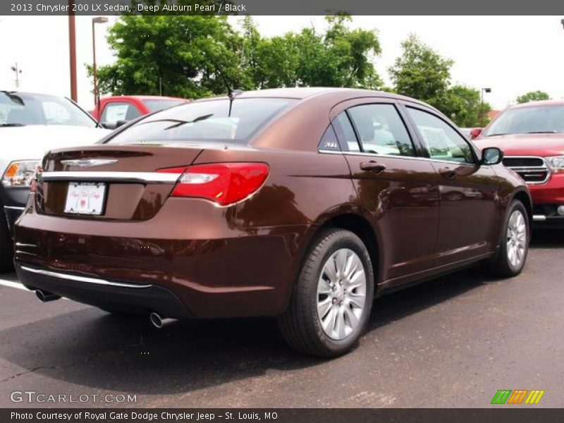Deep Auburn Pearl / Black 2013 Chrysler 200 LX Sedan