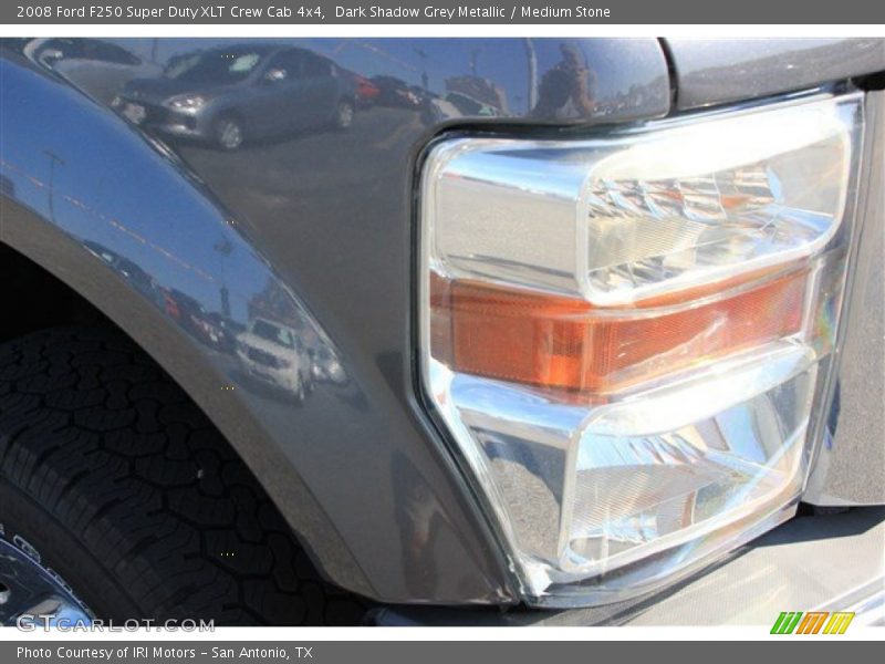 Dark Shadow Grey Metallic / Medium Stone 2008 Ford F250 Super Duty XLT Crew Cab 4x4