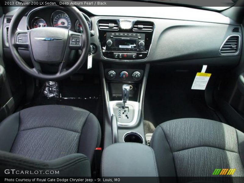 Deep Auburn Pearl / Black 2013 Chrysler 200 LX Sedan