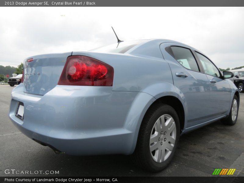 Crystal Blue Pearl / Black 2013 Dodge Avenger SE
