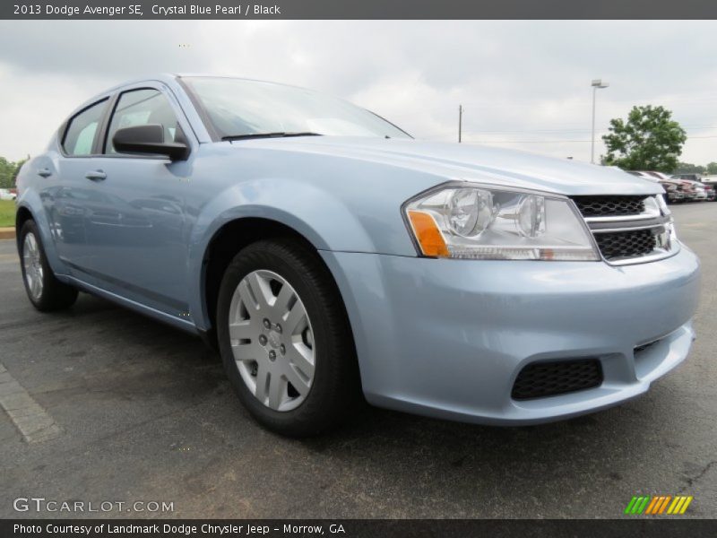 Crystal Blue Pearl / Black 2013 Dodge Avenger SE