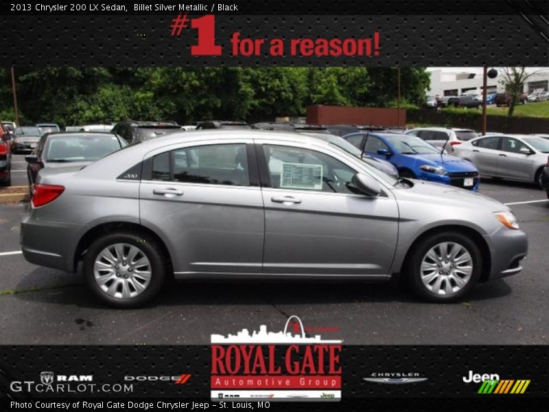 Billet Silver Metallic / Black 2013 Chrysler 200 LX Sedan