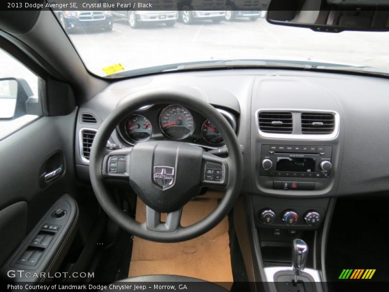 Crystal Blue Pearl / Black 2013 Dodge Avenger SE