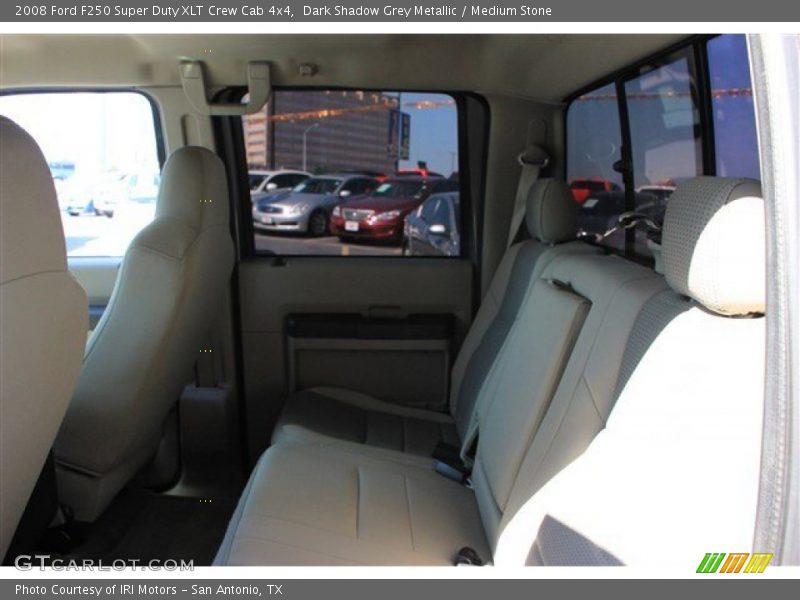 Dark Shadow Grey Metallic / Medium Stone 2008 Ford F250 Super Duty XLT Crew Cab 4x4