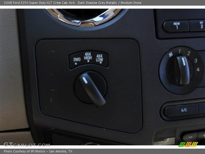 Dark Shadow Grey Metallic / Medium Stone 2008 Ford F250 Super Duty XLT Crew Cab 4x4