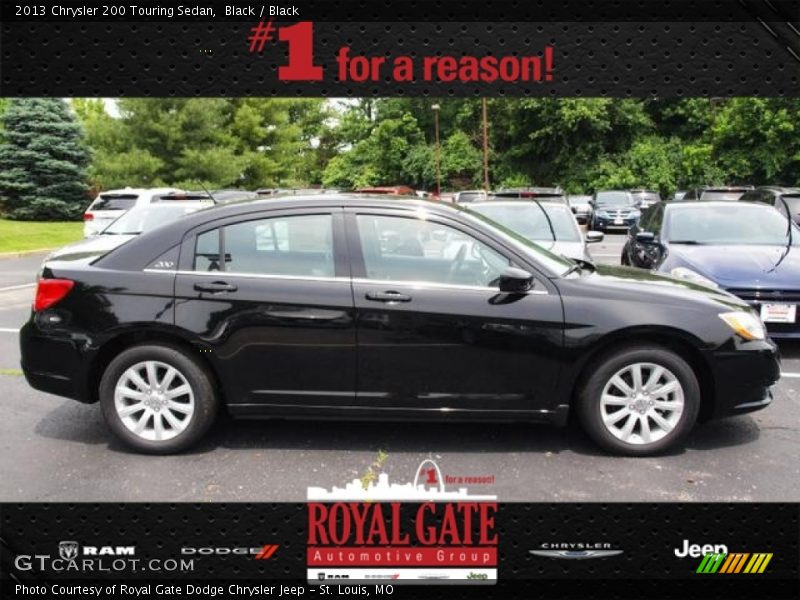 Black / Black 2013 Chrysler 200 Touring Sedan