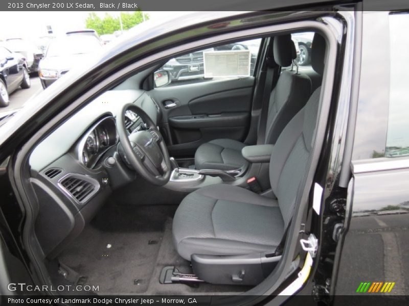 Black / Black 2013 Chrysler 200 LX Sedan